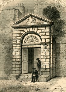 进入威斯敏斯特学校，1881年。 作者 不明