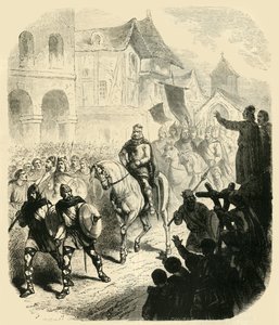 查理·马特尔（Charles Martel）击败撒拉逊人（Saracens），1890年进入巴黎。 作者 不明