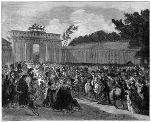 1806年10月27日，法国军队进入柏林1882-1884 作者 不明