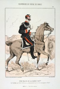 法兰克-普鲁斯战争期间的巴黎围困，国民警卫队总参谋部，1870-1871年。 作者 不明