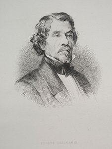 欧仁·德拉克鲁瓦（EugèneDelacroix），1800年代。 作者 不明