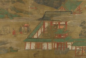 从四个枢机门出发的游览。遇到四种苦难......，15世纪初。 作者 不明