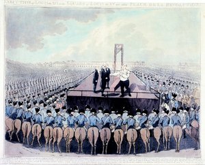 路易十六的死刑，1793年 作者 不明