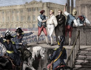 1793年1月21日，法国巴黎路易十六（1882-1884）的死刑。 作者 不明