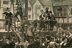 汤金斯和查隆纳的死刑，1897年。 作者 不明