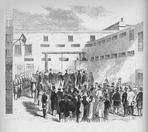 奴隶贩子纳撒尼尔·戈登（Nathaniel Gordon）在纽约古墓监狱中的死刑，1862年，1938年 作者 不明