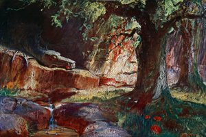 法夫纳在他的山洞里》，1906年 作者 不明