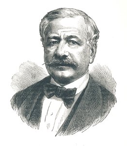 费迪南德·德莱塞普（Ferdinand de Lesseps），法国外交官，后来发展成为苏伊士运河，1893年。 作者 不明