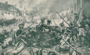 战斗在埃斯林街，1809年，1896年。 作者 不明