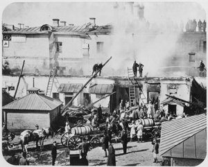 1872年，俄罗斯莫斯科大火 作者 不明
