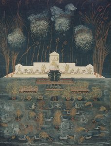 1743年9月15日，即18世纪中期，根据《阿博条约》的规定，进行了烟花和照明。 作者 不明