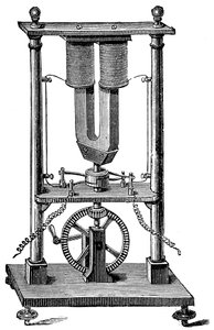 Hippolyte Pixii制造的第一台磁电机，c1832 c1890 作者 不明