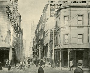 墨尔本弗林德斯巷（Flinders Lane），1901年。 作者 不明