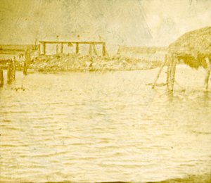洪水，比利时拉姆斯卡佩勒，c1914-c1918 作者 不明
