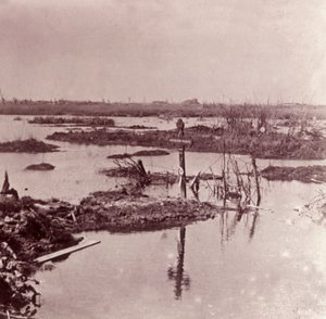 比利时法兰德斯（Flanders），洪水，c1914-c1918 作者 不明