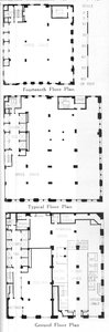 1924年，纽约市约翰·曼维尔大厦平面图 作者 不明
