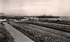花卉园和西码头，布赖顿，苏塞克斯，1938年 作者 不明