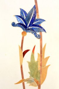 Flower. The mosque has 1,096 columns in its exterior and is decorated with more than 20,000 handmade marble panels encrusted with semi-precious stones. Sheikh Zayed Mosque. 1995. Emirate of Abu Dhabi 作者 不明