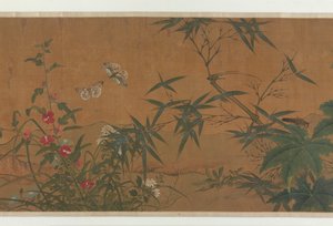 花，鸟，和昆虫，15世纪。 作者 不明