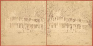 圣克鲁斯山的水槽屋，19世纪60年代。 作者 不明