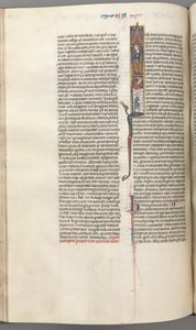大声笑174v，以斯拉记，历史首字母I，居鲁士，指挥圣殿的建造，c。 1275-1300。 作者 不明