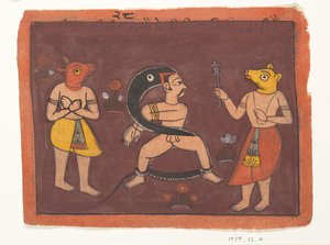 民间绘画，1725年。 作者 不明
