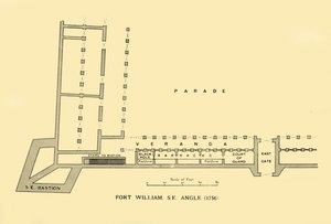 威廉堡，东南角，1756年，1925年。 作者 不明