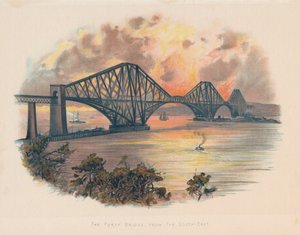 苏格兰东南部的第四铁路桥，约建于1895年 作者 不明