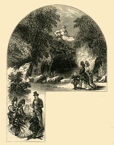萨里花园的喷泉，c1878年。 作者 不明