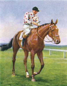 Foxbrough II，骑师：P。Beasley，1939年 作者 不明