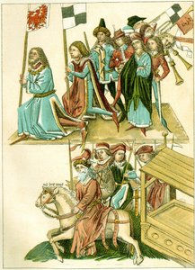 腓特烈一世（Frederick I）从Richentals插图编年史中获得插图的勃兰登堡副本c。 1440 作者 不明