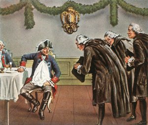 腓特烈大帝（Frederick the Great）和格赖芬贝格（Greiffenberg）的士兵，1784年，1936年。 作者 不明