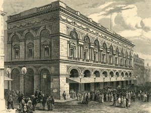1898年，曼彻斯特自由贸易大厅。 作者 不明
