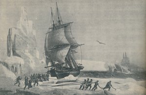 1733年8月，法国南极探险队（JSC Dumont dUrville）上尉指挥 作者 不明