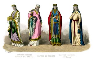 法国服装：10-11世纪，开普敦，1882年 作者 不明