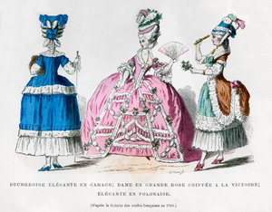 法国女装，1780年1882-1884年 作者 不明