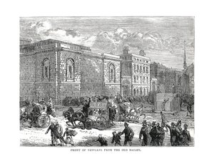 纽盖特（Old Gateley）的纽盖特（Newgate）正面，1878年 作者 不明