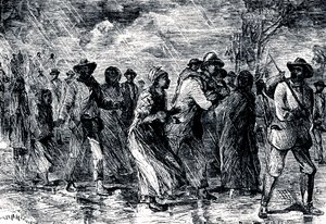 1850-1851年，逃亡的奴隶通过地下铁路从马里兰州逃往特拉华州 作者 不明