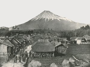 1895年，日本吉祖米村，富士山，圣山。 作者 不明