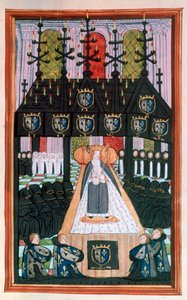 1514年在巴黎圣母院举行的不列颠女神安妮葬礼，1514年 作者 不明