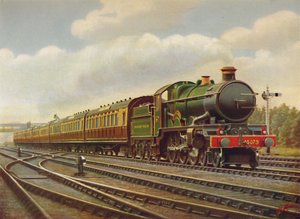 GWR康沃尔里维埃拉全速特快列车，-Pendennis Castle发动机，1926年 作者 Unbekannt