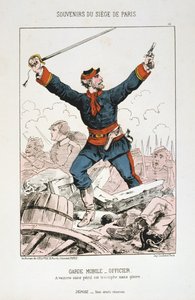 机动警卫队-巴黎围困军官，1870-1871年 作者 不明