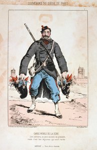 Garde Seine Mobile，《巴黎包围》，1870-1871年 作者 不明