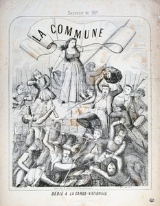 国民警卫队，巴黎公社，1871年。 作者 不明