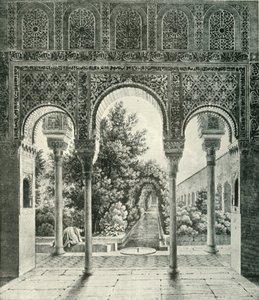 赫内拉利费宫花园，19世纪，1907年。 作者 不明