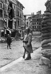 法国士兵和消防员驻军，法国凡尔登，第一次世界大战，1916年，c1920年 作者 不明