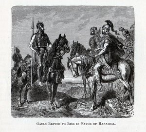 高卢人拒绝崛起以支持汉尼拔，1882年 作者 不明