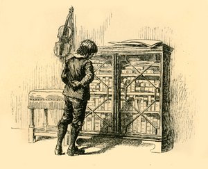 通过橱柜的格子门凝视着它的盖子，1907年。 作者 不明