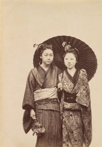 [Geisha Girls], ca. 1880. 作者 不明
