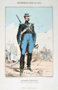宪兵共和党，法兰西-普鲁斯战争，巴黎围困，1870-1871年。 作者 不明